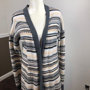 Merona long cardigan sweater with long undershirt